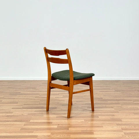 Set of 6 dining chairs in beech and teak, 1950s-60s, Denmark - Beyo Vintage