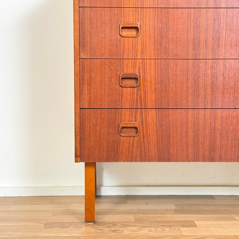 Chest of 4 drawers in teak, 1950s-60s, Sweden - Beyo Vintage