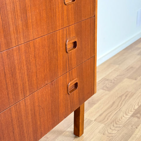 Chest of 4 drawers in teak, 1950s-60s, Sweden - Beyo Vintage