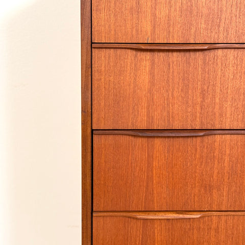 Chest of 5 drawers in teak, 1950s-60s, Denmark - Beyo Vintage