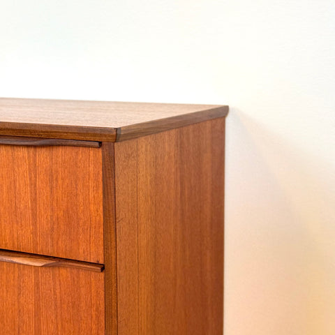 Chest of 5 drawers in teak, 1950s-60s, Denmark - Beyo Vintage