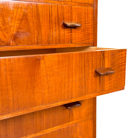 Chest of 6 drawers in teak, 1950s-60s, Denmark - Beyo Vintage