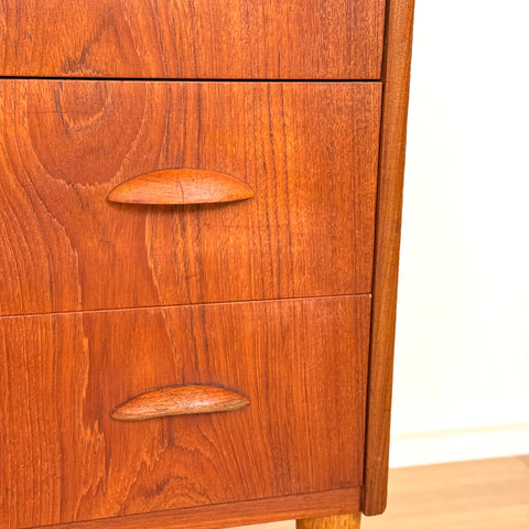 Chest of 6 drawers in teak, 1950s-60s, Denmark - Beyo Vintage