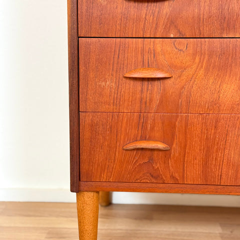 Chest of 6 drawers in teak, 1950s-60s, Denmark - Beyo Vintage