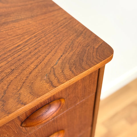 Chest of 6 drawers in teak, 1950s-60s, Denmark - Beyo Vintage