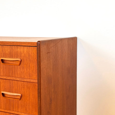 Chest of 6 drawers in teak, 1950s-60s, Denmark - Beyo Vintage