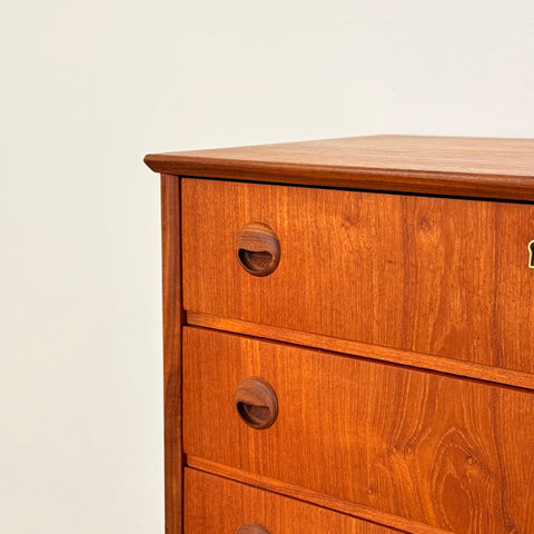 Chest of drawers in teak, 1950s-60s, Denmark - Beyo Vintage