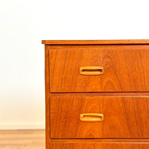 Chest of 3 drawers in teak, 1950s-60s, Sweden - Beyo Vintage