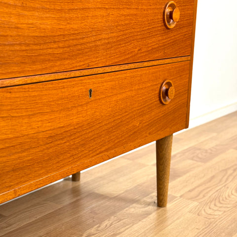 Chest of 4 drawers in teak, 1950s-60s, Sweden - Beyo Vintage