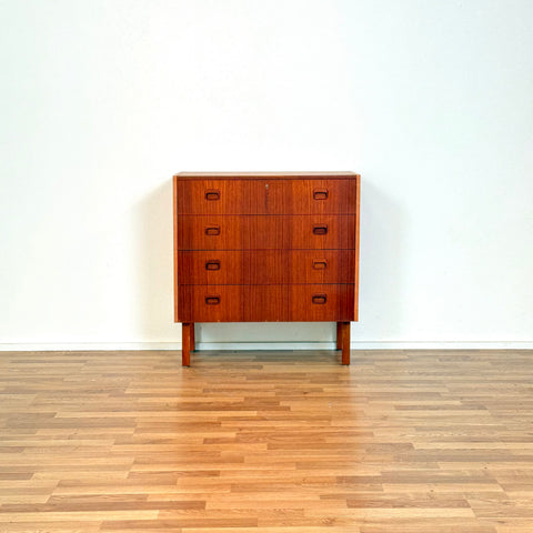 Chest of 4 drawers in teak, 1950s-60s, Sweden - Beyo Vintage