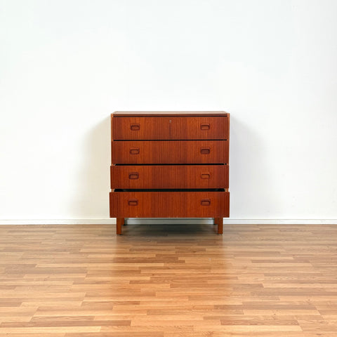 Chest of 4 drawers in teak, 1950s-60s, Sweden - Beyo Vintage