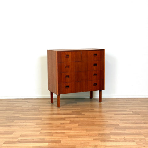 Chest of 4 drawers in teak, 1950s-60s, Sweden - Beyo Vintage
