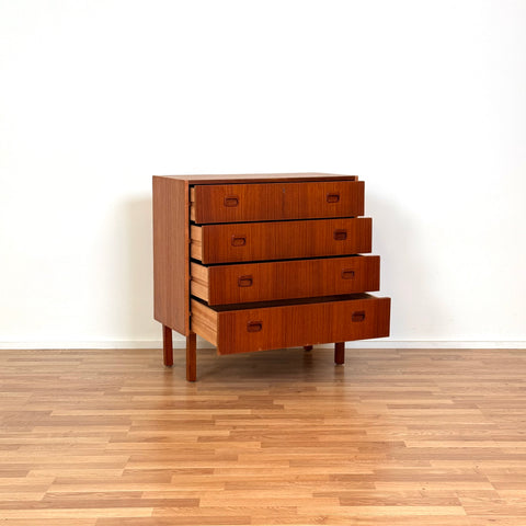 Chest of 4 drawers in teak, 1950s-60s, Sweden - Beyo Vintage