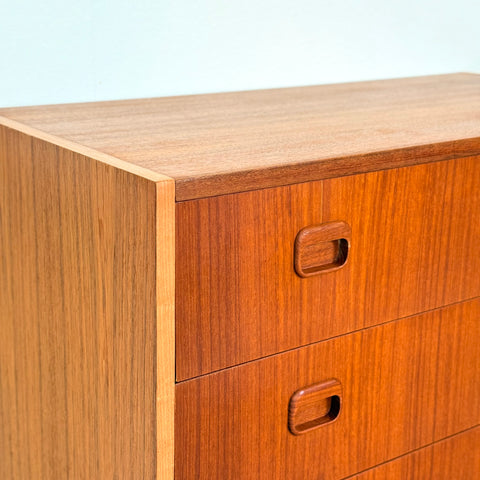 Chest of 4 drawers in teak, 1950s-60s, Sweden - Beyo Vintage