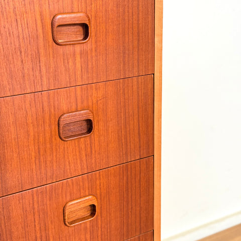 Chest of 4 drawers in teak, 1950s-60s, Sweden - Beyo Vintage