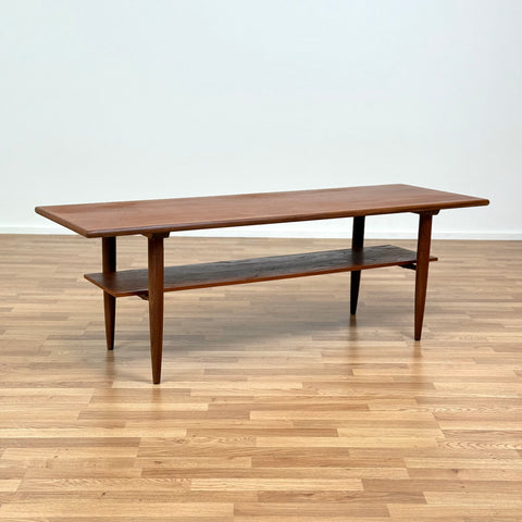 Coffee table in teak, 1950s-60s, Denmark - Beyo Vintage