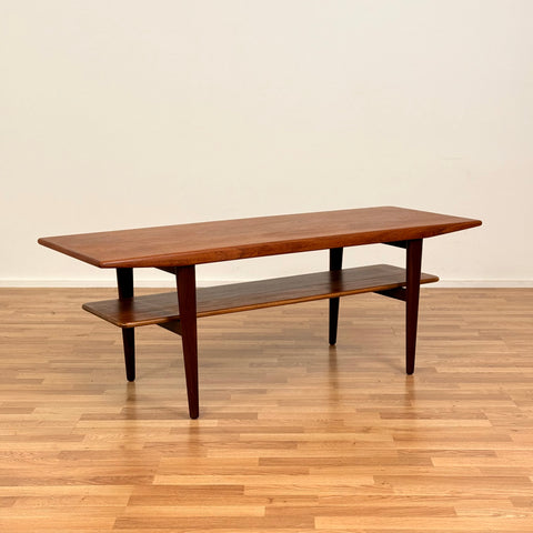 Coffee table in teak, 1950s-60s, Denmark