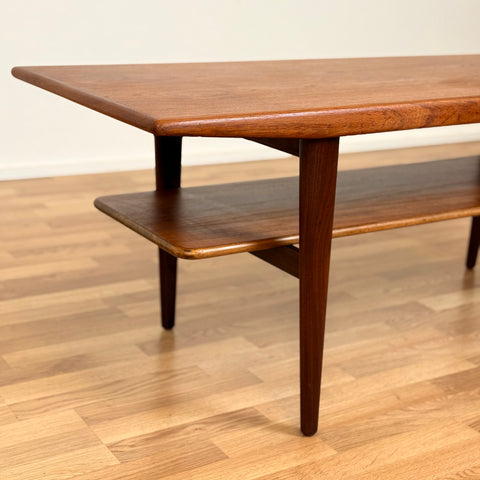 Coffee table in teak, 1950s-60s, Denmark