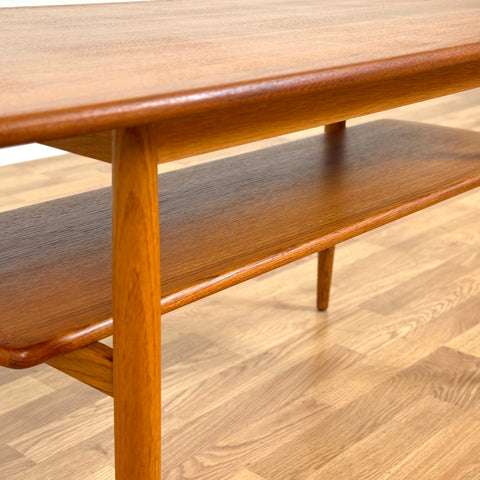 Coffee table in teak, 1950s-60s, Sweden - Beyo Vintage