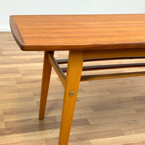 Coffee table in teak, 1950s-60s, Sweden - Beyo Vintage