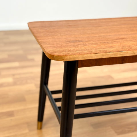 Coffee table in teak, 1950s-60s, Sweden - Beyo Vintage