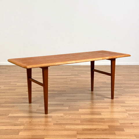 PRICE Coffee table in teak and oak, 1950s-60s, Denmark - Beyo Vintage
