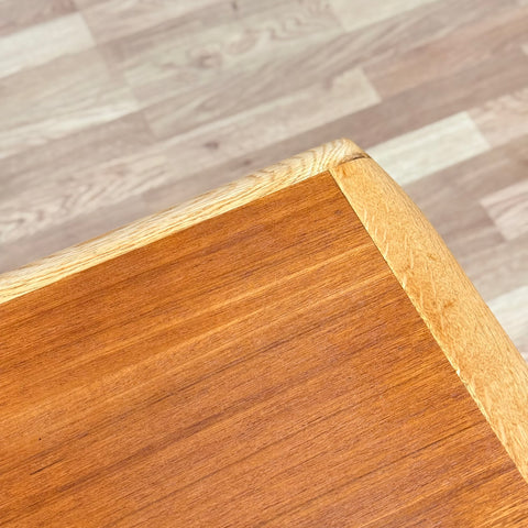PRICE Coffee table in teak and oak, 1950s-60s, Denmark - Beyo Vintage