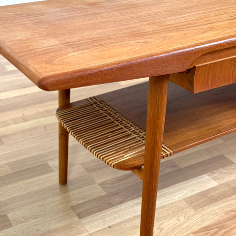 Coffee table in teak with 4 drawers, 1950s-60s, Denmark - Beyo Vintage
