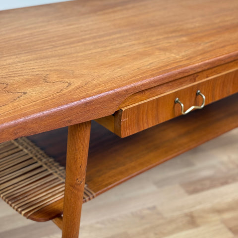 Coffee table in teak with 4 drawers, 1950s-60s, Denmark - Beyo Vintage