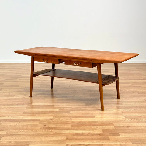 Coffee table in teak with 4 drawers, 1950s-60s, Denmark - Beyo Vintage