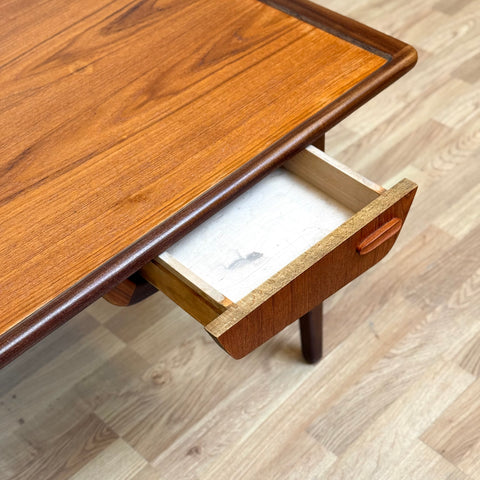 Coffee table with 4 drawers in teak, 1950s-60s, Denmark - Beyo Vintage