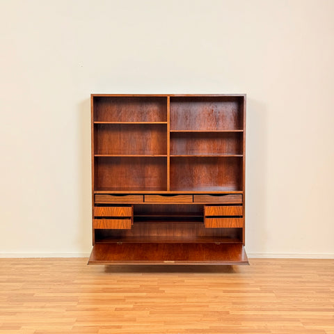 Danish bookshelf in Santos rosewood by Omann Jun