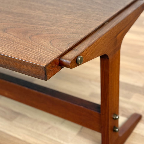 PRICE Coffee table with double top surface in teak, 1950s-60s, Denmark - Beyo Vintage