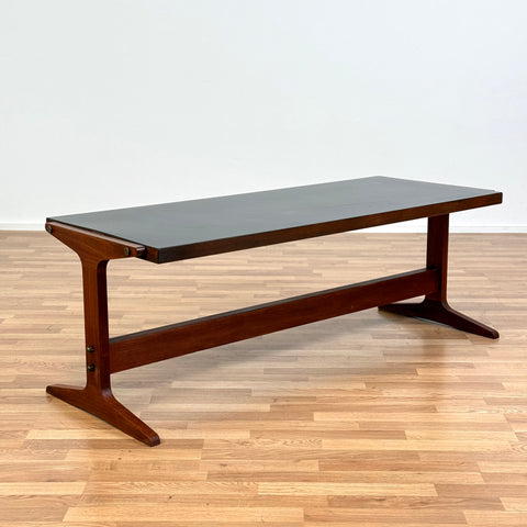 PRICE Coffee table with double top surface in teak, 1950s-60s, Denmark - Beyo Vintage