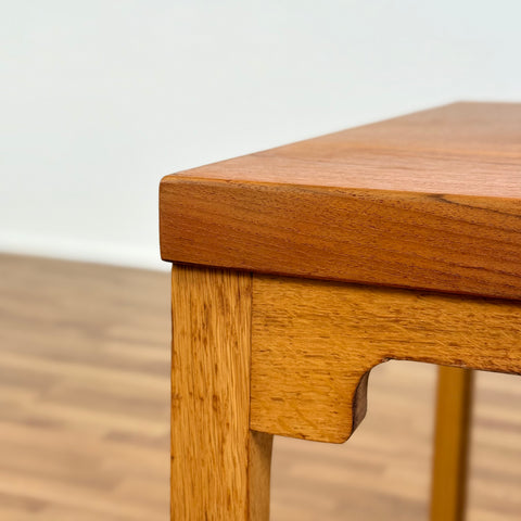 Dining table in teak and oak by Børge Mogensen, 1950s-60s, Denmark - Beyo Vintage