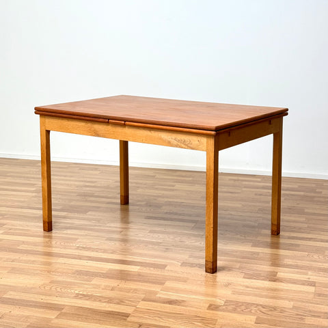 Dining table in teak & oak by EJ Møbler, 1950s-60s, Denmark - Beyo Vintage