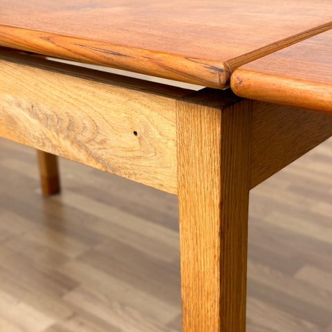 Dining table in teak & oak by EJ Møbler, 1950s-60s, Denmark - Beyo Vintage