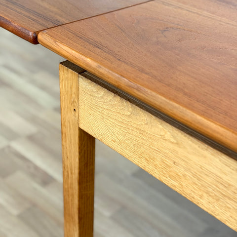 Dining table in teak & oak by EJ Møbler, 1950s-60s, Denmark - Beyo Vintage