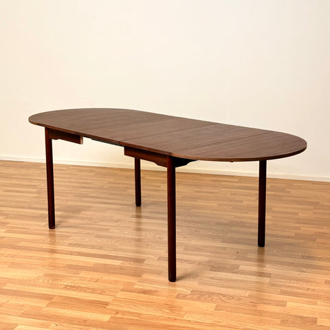 Danish dining table with 3 extensions in mahogany "Arne Vodder style"