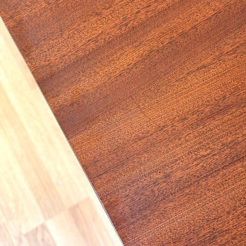 Danish dining table with 3 extensions in mahogany "Arne Vodder style"