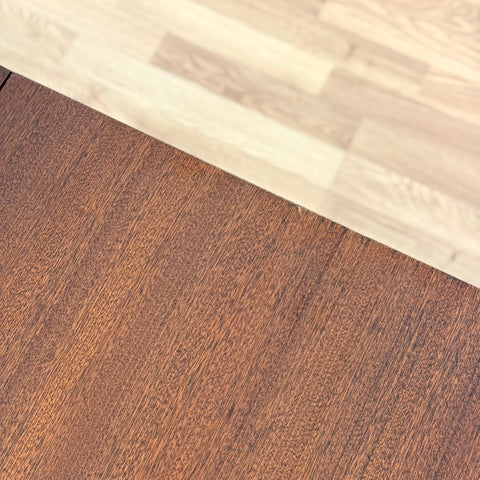 Danish dining table with 3 extensions in mahogany "Arne Vodder style"