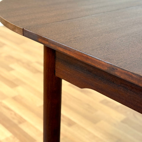 Danish dining table with 3 extensions in mahogany "Arne Vodder style"