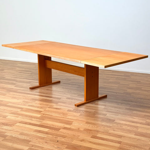 Dining table with extensions in beech by Gangso møbler, 1950s-60s, Denmark - Beyo Vintage