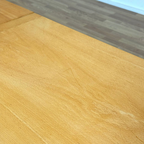 Dining table with extensions in beech by Gangso møbler, 1980s, Denmark - Beyo Vintage