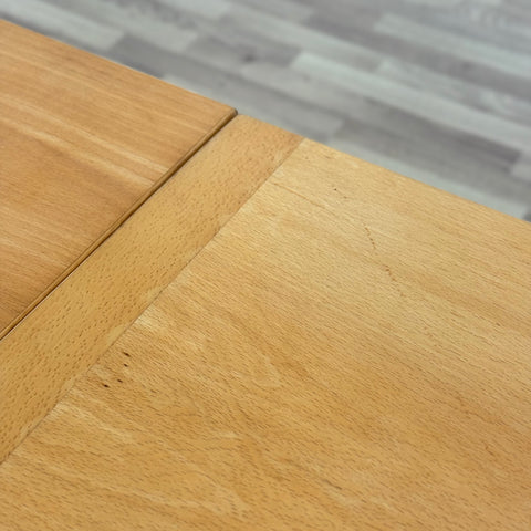 Dining table with extensions in beech by Gangso møbler, 1980s, Denmark - Beyo Vintage