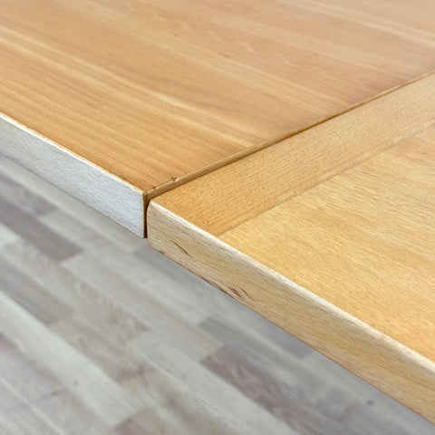 Dining table with extensions in beech by Gangso møbler, 1980s, Denmark - Beyo Vintage
