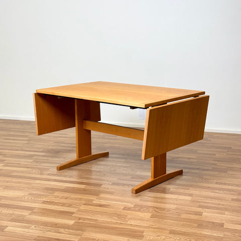 Dining table with extensions in beech by Gangso møbler, 1980s, Denmark - Beyo Vintage