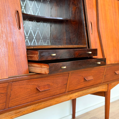 Highboard in teak, 1950s-60s, Denmark - Beyo Vintage
