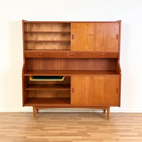 Highboard in teak, 1950s-60s, Denmark - Beyo Vintage
