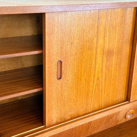 Highboard in teak, 1950s-60s, Denmark - Beyo Vintage